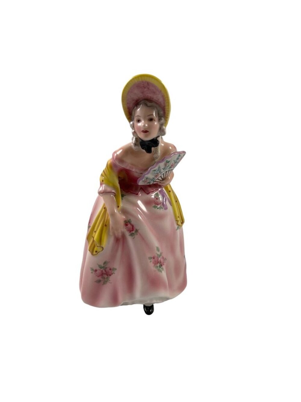 Wien Keramos Austria Woman Girl Porcelain Figurine Modell Lorenzl Vintage 1950s